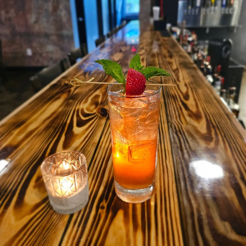 Handcrafted cocktail from the Skillet bar